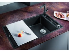 Granitový drez Blanco AXIA III XL 6 S Biela soft, so sklenenou krájacou doskou Granitový drez Blanco AXIA III XL 6 S Biela soft, so sklenenou krájacou doskou
