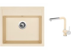 Set Sinks SOLO 560 Sahara + baterie Sinks MIX 3 P Sahara Set Sinks SOLO 560 Sahara + baterie Sinks MIX 3 P Sahara