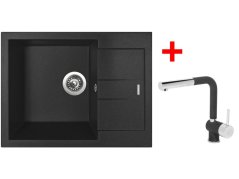 Sinks AMANDA 650 Metalblack + Mix 3 P GR Sinks AMANDA 650 Metalblack + Mix 3 P GR