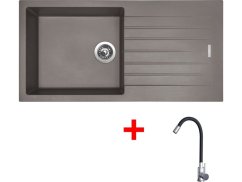 Set Sinks Perfecto 1000 Sahara + Elasta nerez/čierná Set Sinks Perfecto 1000 Sahara + Elasta nerez/čierná