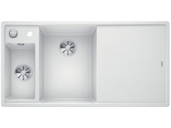 Granitový drez Blanco AXIA III 6 S InFino biela sklen.kráj.doska drez vľavo s exc.