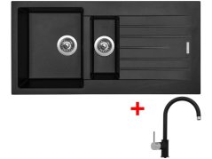 Set Sinks Perfecto 1000.1 Pureblack + Vitalia GR Set Sinks Perfecto 1000.1 Pureblack + Vitalia GR