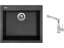 Set Sinks CUBE 560 Granblack + baterie Sinks MIX 350 P chrom