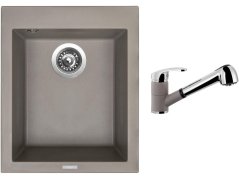 Set Sinks CUBE 410 Truffle + batéria Sinks LEGENDA S Truffle Set Sinks CUBE 410 Truffle + batéria Sinks LEGENDA S Truffle