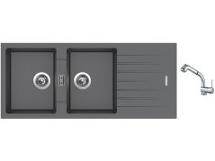 Set Sinks PERFECTO 1160 DUO Titanium + batéria Sinks MIX 3 S Chróm Set Sinks PERFECTO 1160 DUO Titanium + batéria Sinks MIX 3 S Chróm
