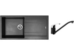 Set Sinks AMANDA 990 Metalblack + batéria Sinks PRONTO Metalblack Set Sinks AMANDA 990 Metalblack + batéria Sinks PRONTO Metalblack