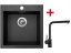 Set Sinks Viva 455 Metalblack + Elka černá matná