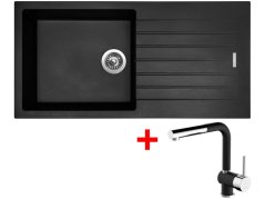 Set Sinks Perfecto 1000 Pureblack + Mix 3 P GR N6 Set Sinks Perfecto 1000 Pureblack + Mix 3 P GR N6