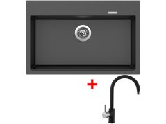 Set Sinks Maximo 780 Metalblack + Vitalia GR Set Sinks Maximo 780 Metalblack + Vitalia GR