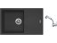 Set Sinks LINEA 780 N Granblack + baterie Sinks MIX 3 S Chrom