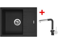 Sinks LINEA 600 Granblack + Mix 3 P GR Sinks LINEA 600 Granblack + Mix 3 P GR
