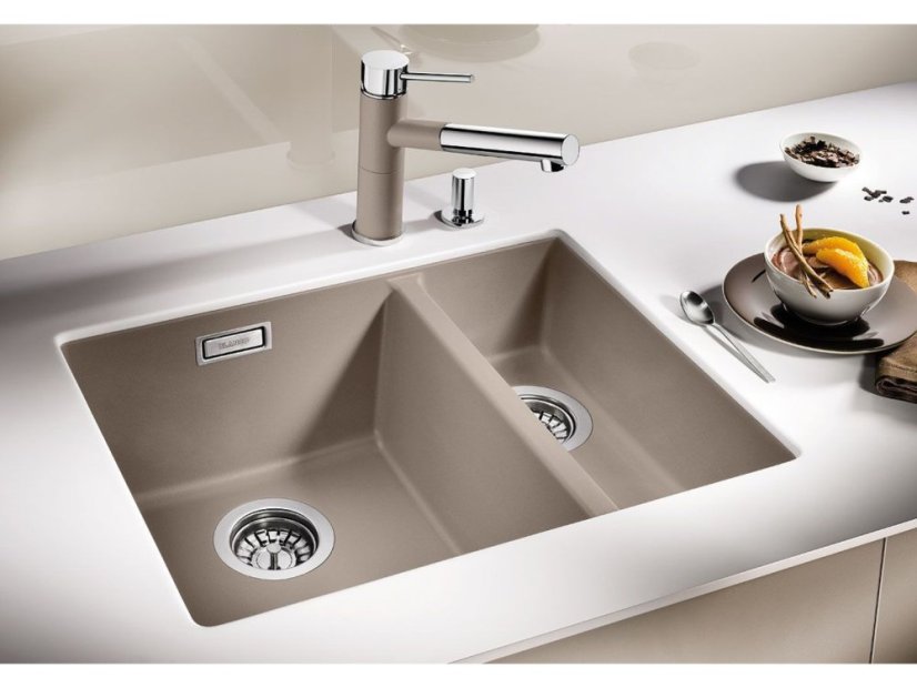 Granitový dřez Blanco SUBLINE 340/160 U Silgranit aluminium