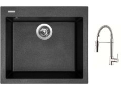 Set Sinks CUBE 560 Metalblack + batéria Sinks MIX 35 PROF S chróm Set Sinks CUBE 560 Metalblack + batéria Sinks MIX 35 PROF S chróm