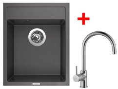Set Sinks Classic 400 Titanium + Vitalia