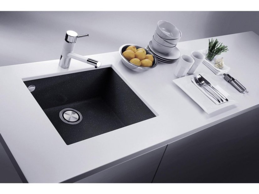 Set Sinks CUBE 560 Metalblack + batéria Sinks MIX 35 PROF S chróm