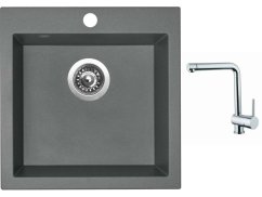 Set Sinks VIVA 455 Titanium + batéria Sinks MIX 3 chróm Set Sinks VIVA 455 Titanium + batéria Sinks MIX 3 chróm
