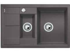 Granitový dřez Blanco METRA 6 S Compact Silgranit šedá skála oboustranné provedení s excen