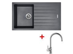 Set Sinks Perfecto 860 Titanium + Vitalia Set Sinks Perfecto 860 Titanium + Vitalia