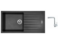 Set Sinks PERFECTO 1000 Metalblack + baterie Sinks MIX 3 chrom Set Sinks PERFECTO 1000 Metalblack + baterie Sinks MIX 3 chrom