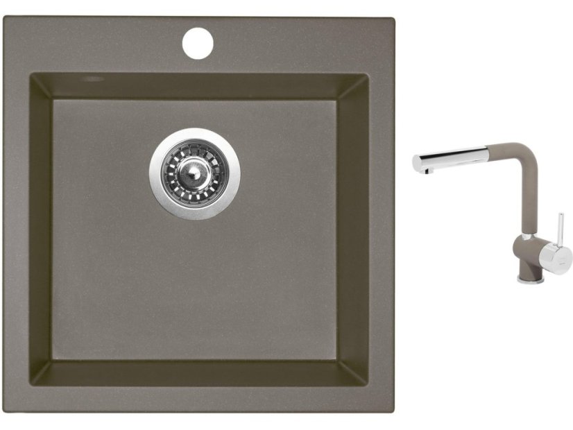 Set Sinks VIVA 455 Truffle + baterie Sinks MIX 3 P Truffle