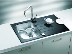 Dřez se sklem Alveus Glassix 10 černý