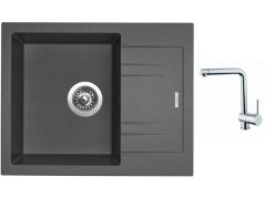 Set Sinks LINEA 600 N Titanium + batéria Sinks MIX 3 chróm Set Sinks LINEA 600 N Titanium + batéria Sinks MIX 3 chróm