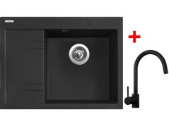 Sinks RIM 650 P Granblack + Vitalia čierná matná