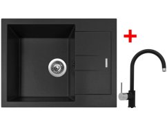 Sinks AMANDA 650 Pureblack + Vitalia GR
