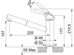 Set Franke CNG 611-78 TL/2 Kašmír + FC 3055.424