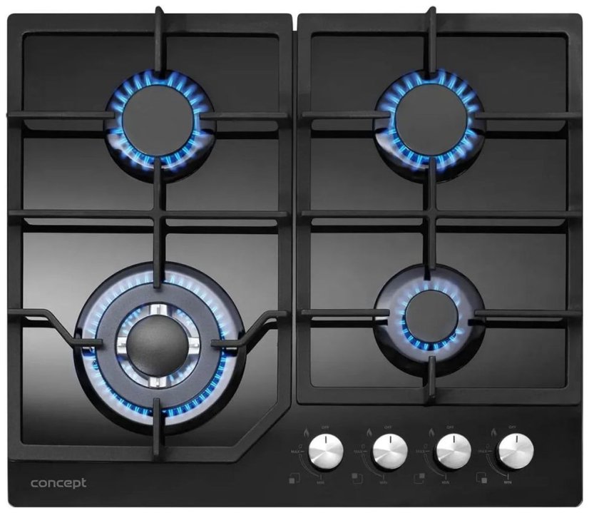 Concept PDV7460bc BLACK plynová varná deska - 7