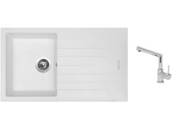Set Sinks PERFECTO 860 Milk + baterie Sinks MIX 350 P chrom Set Sinks PERFECTO 860 Milk + baterie Sinks MIX 350 P chrom