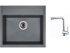 Set Sinks SOLO 560 Titanium + baterie Sinks MIX 3 chrom Set Sinks SOLO 560 Titanium + baterie Sinks MIX 3 chrom