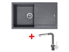 Set Sinks Amanda 860 Titanium + Mix 3 P GR Set Sinks Amanda 860 Titanium + Mix 3 P GR
