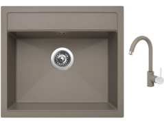 Set Sinks SOLO 560 Truffle + baterie Sinks MIX 35 Truffle Set Sinks SOLO 560 Truffle + baterie Sinks MIX 35 Truffle