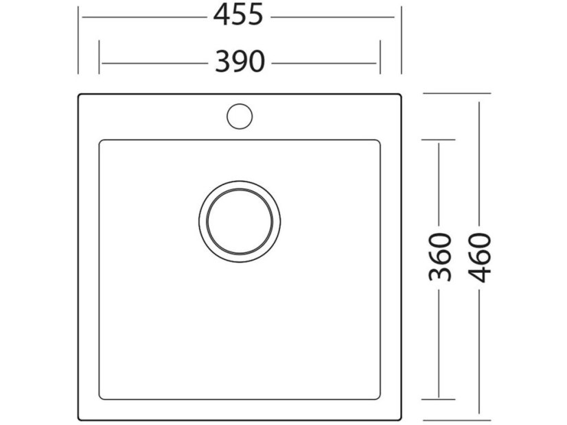 Set Sinks VIVA 455 Granblack + batéria Sinks MIX 35 Granblack