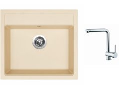Set Sinks SOLO 560 Sahara + baterie Sinks MIX 3 chrom Set Sinks SOLO 560 Sahara + baterie Sinks MIX 3 chrom
