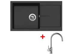 Set Sinks Infinity 860 Metalblack + Vitalia Set Sinks Infinity 860 Metalblack + Vitalia