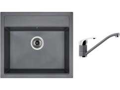 Set Sinks SOLO 560 Titanium + baterie Sinks PRONTO Titanium Set Sinks SOLO 560 Titanium + baterie Sinks PRONTO Titanium