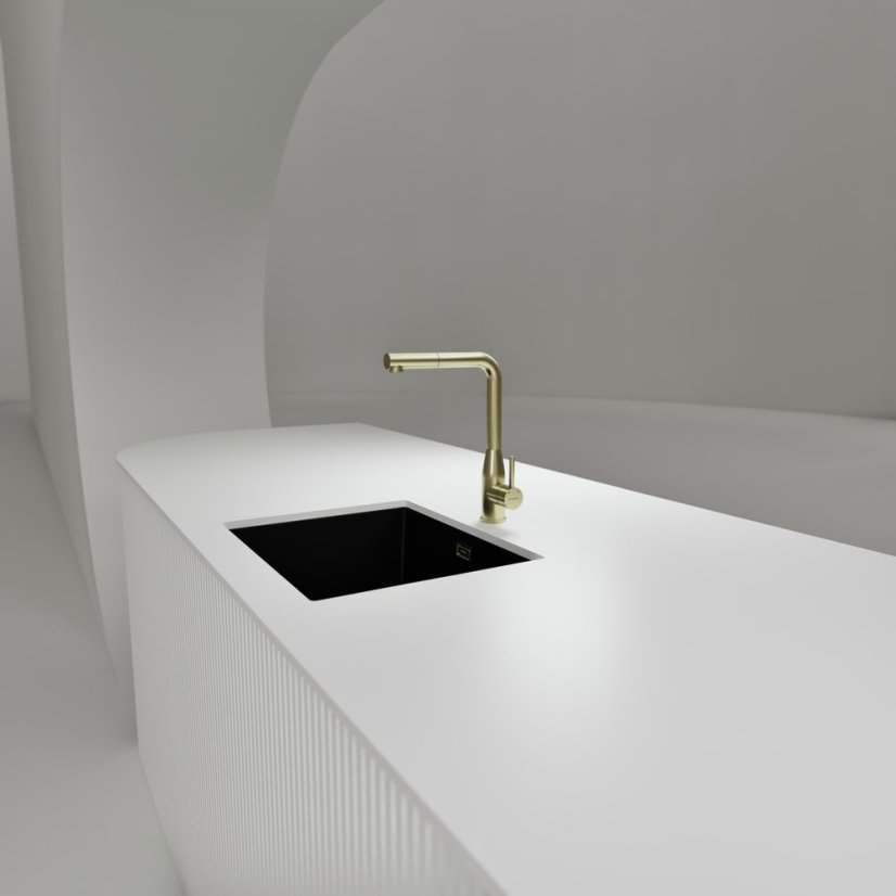 Dřezová baterie Schock Keto White Gold - 5
