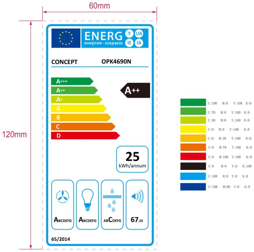 Concept OPK4690N Sinfonia komínová digestoř 90 cm