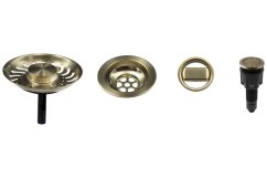 Sinks komponenty pro granitový dřez s ovladačem - bronz modern