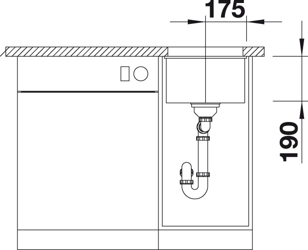 Granitový dřez Blanco SUBLINE 320-U InFino bílá soft