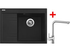 Set Sinks RIM 650 P Metalblack + Elka Set Sinks RIM 650 P Metalblack + Elka