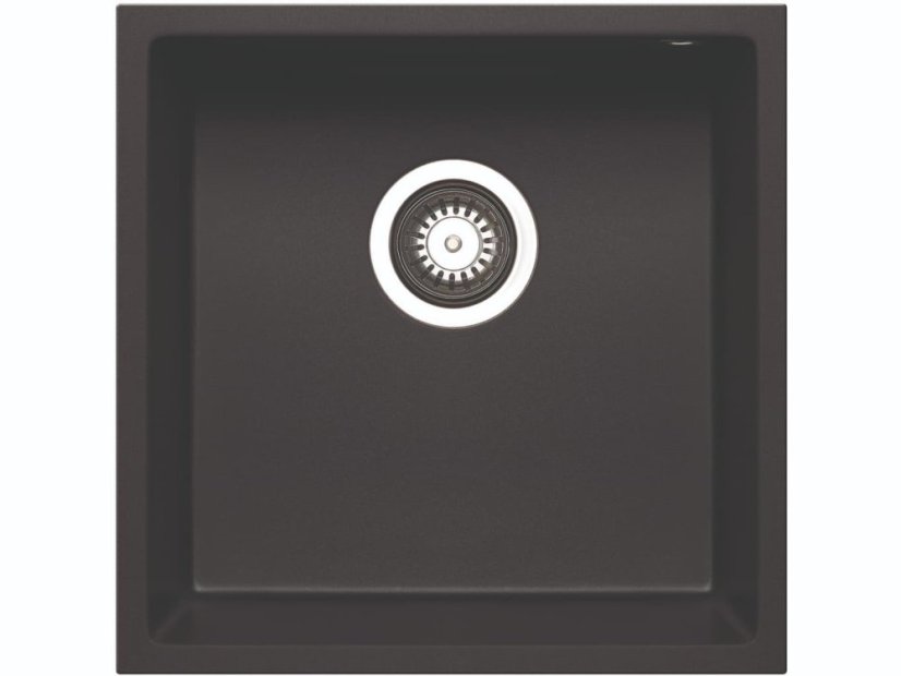 Granitový drez Pyramis Tetragón 40 x 40 1B Carbon