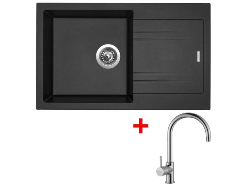 Sinks LINEA 780 Metalblack + Vitalia