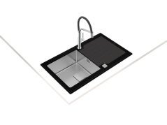Kuchyňský dřez Teka Diamond RS15 1B 1D 86 BK