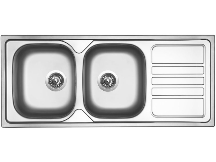 Nerezový dřez Sinks OKIO 1160 DUO V 0,6mm matný
