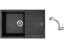 Set Sinks AMANDA 780 Metalblack + baterie Sinks MIX 3 S Chrom