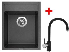 Set Sinks Classic 400 Granblack + Vitalia GR