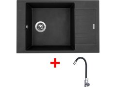 Set Sinks Vario 780 Metalblack + Elasta nerez/černá Set Sinks Vario 780 Metalblack + Elasta nerez/černá